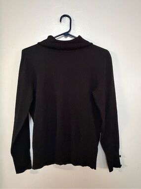 Cupio Black Cowl-Neck Sweater